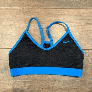 Nike - XS - blue and gray strappy sports bra